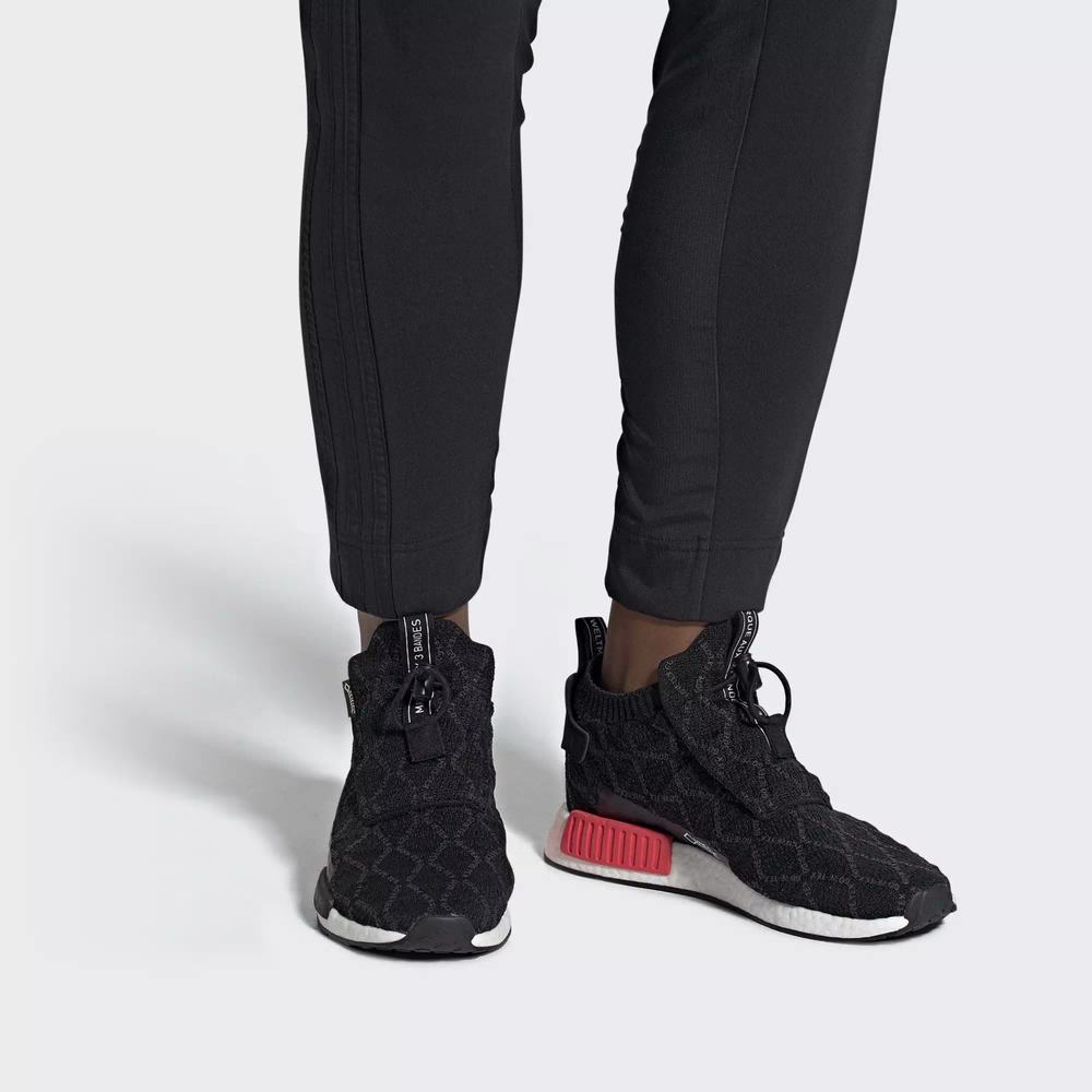 Adidas NMD TS1 Primeknit GTX Tenis Negros Para Hombre (MX-98422)